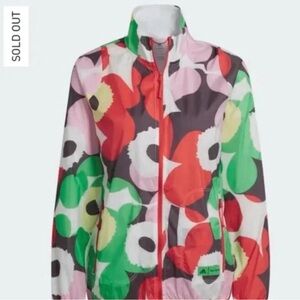 Adidas windbreaker jacket  ( Adidas x Marimekko Sz S Run Jacket Poppy Flower s)